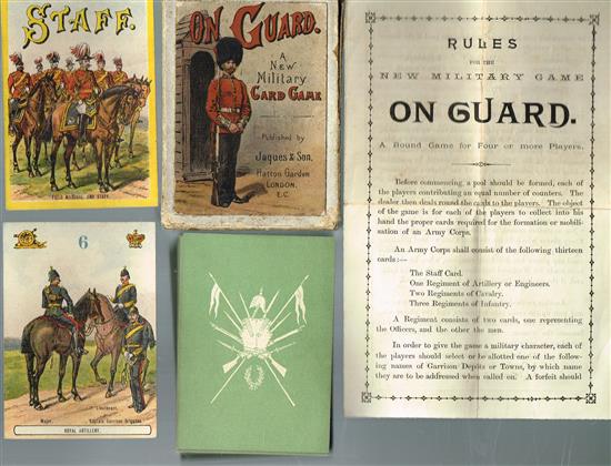 ON GUARD, A New Military Card Game by Jaques & Son. c1880.